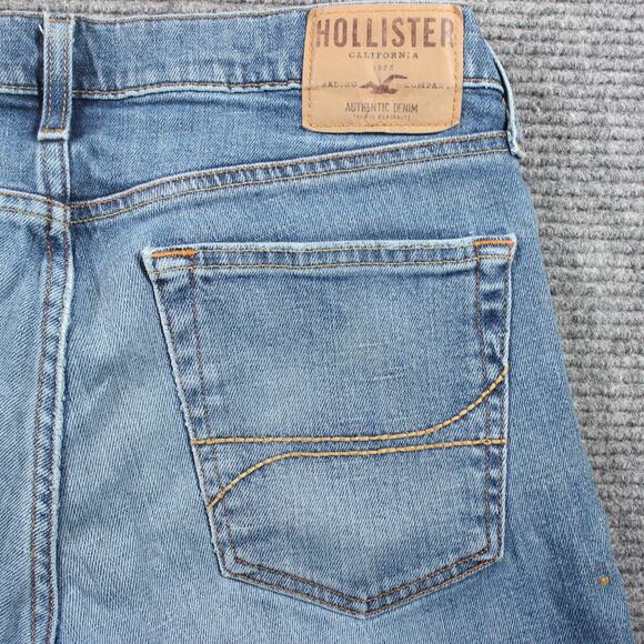 Hollister Jeans Men’s 32x36  Slim Straight Light Wash Stretch Denim - Picture 10 of 11